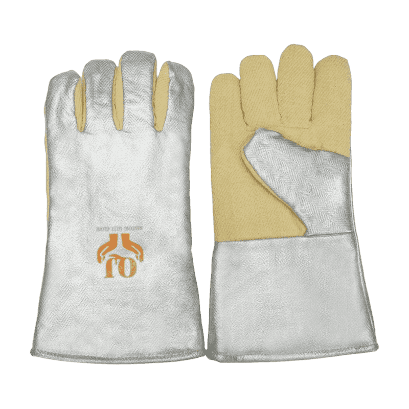 Алюминизированная перчатка для тепловой защиты Арамида Алюминизированная перчатка для тепловой защиты Арамида